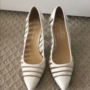 Off white Jessica Simpson heels